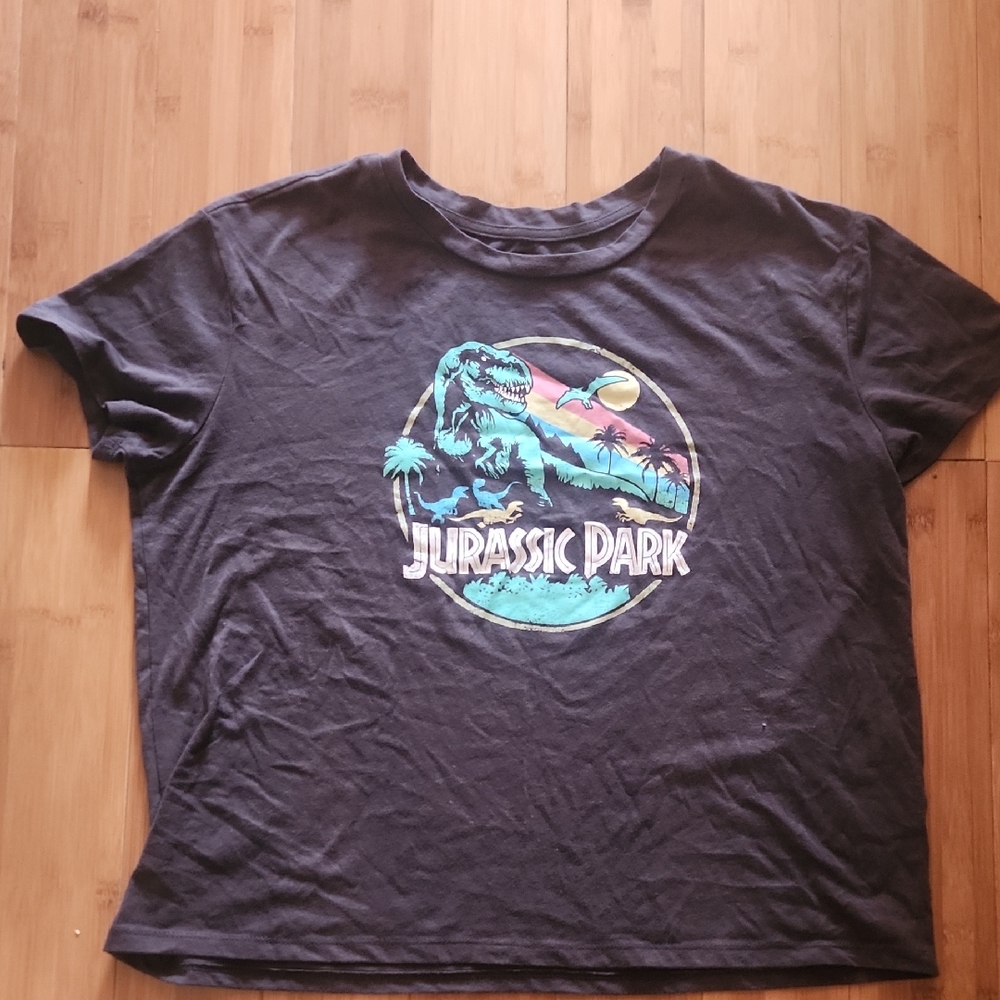 Jurassic Park Black Graphic Tee